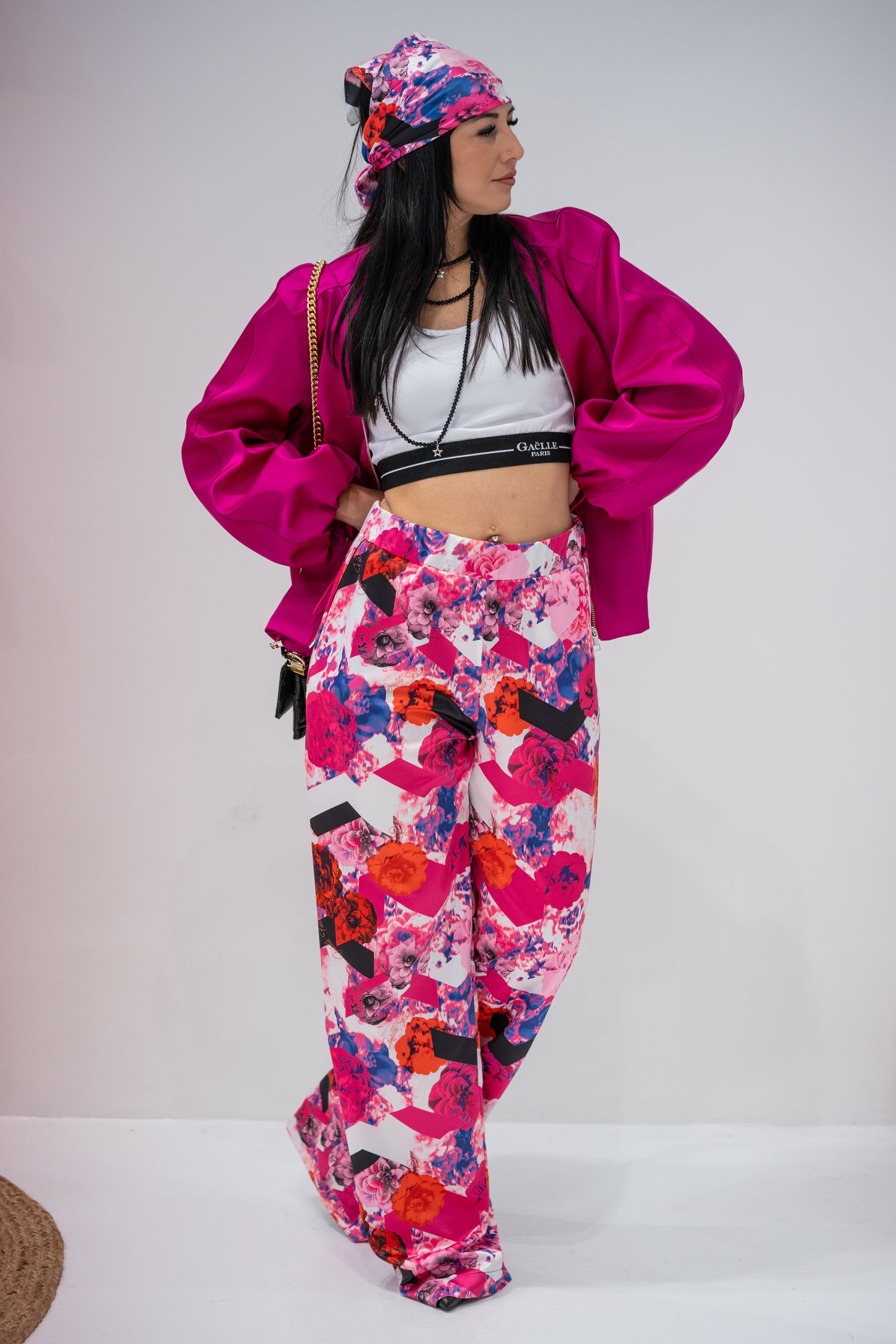 Gaëlle Paris - pantalone floreale