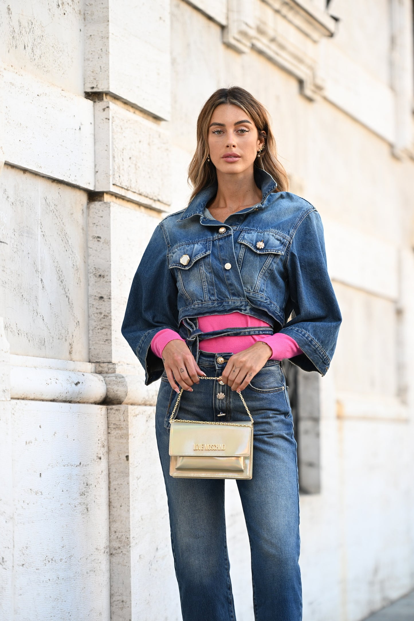 LoveMoschino - pochette oro