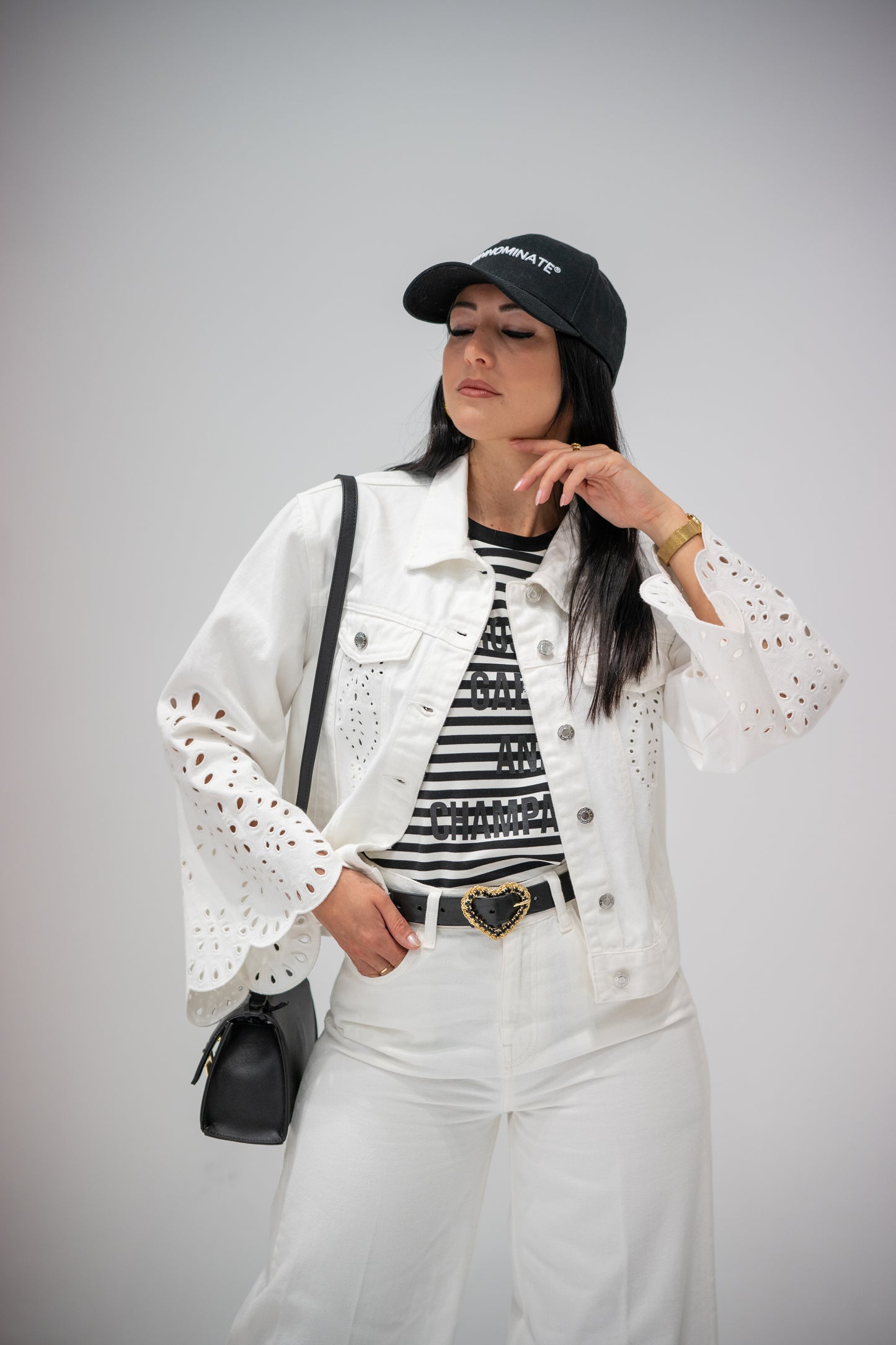 Vicolo - giubbino denim bianco