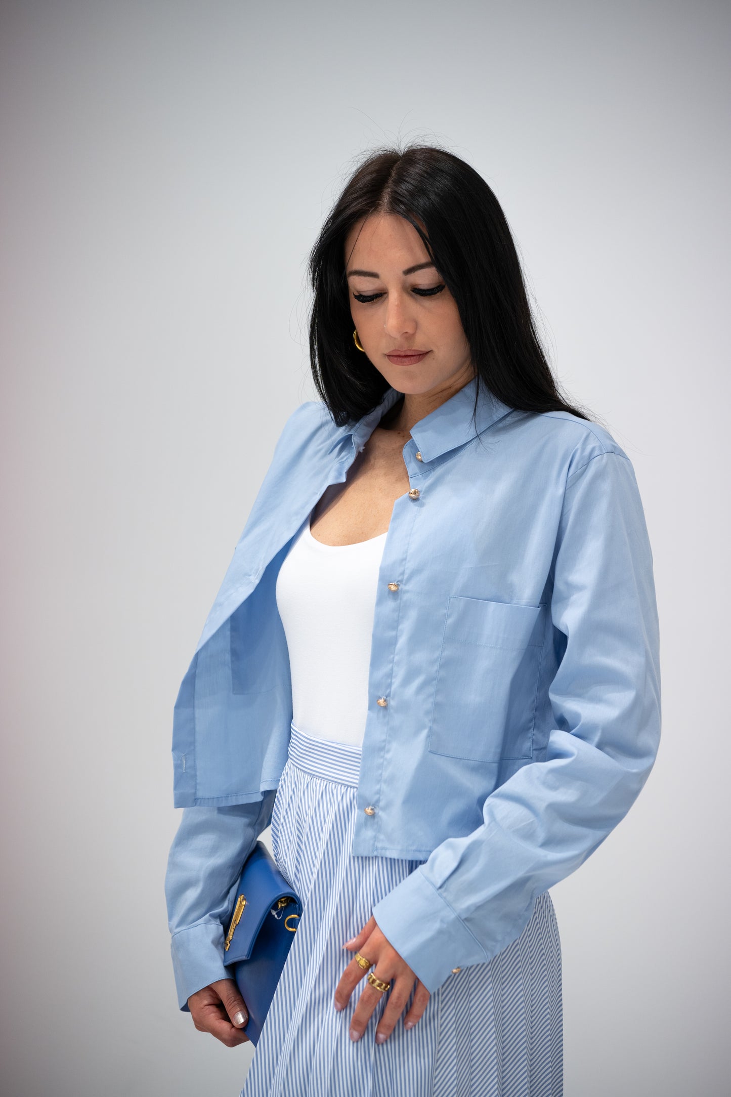 Gaëlle Paris - camicia celeste