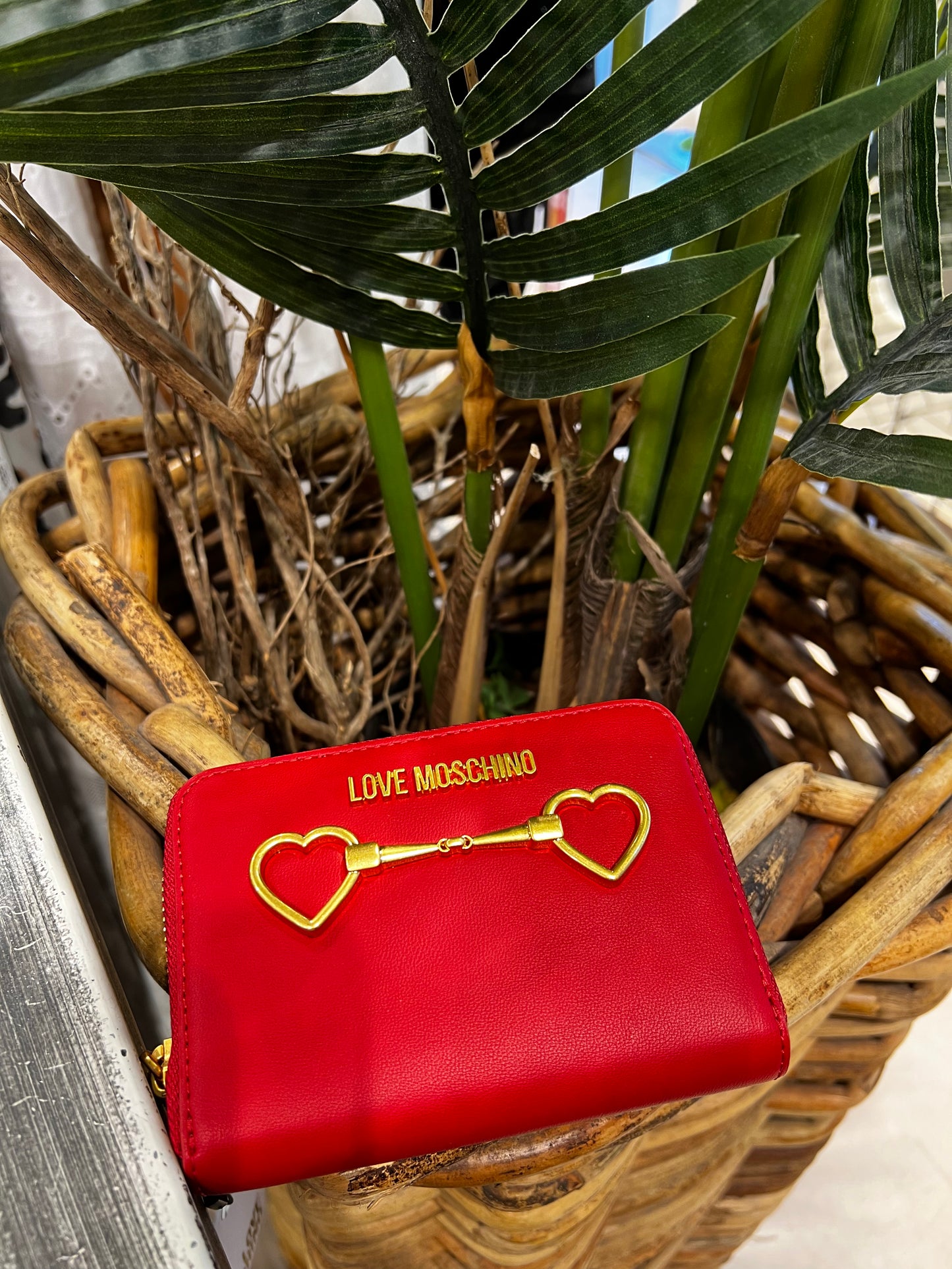 LoveMoschino - portafoglio PU rosso