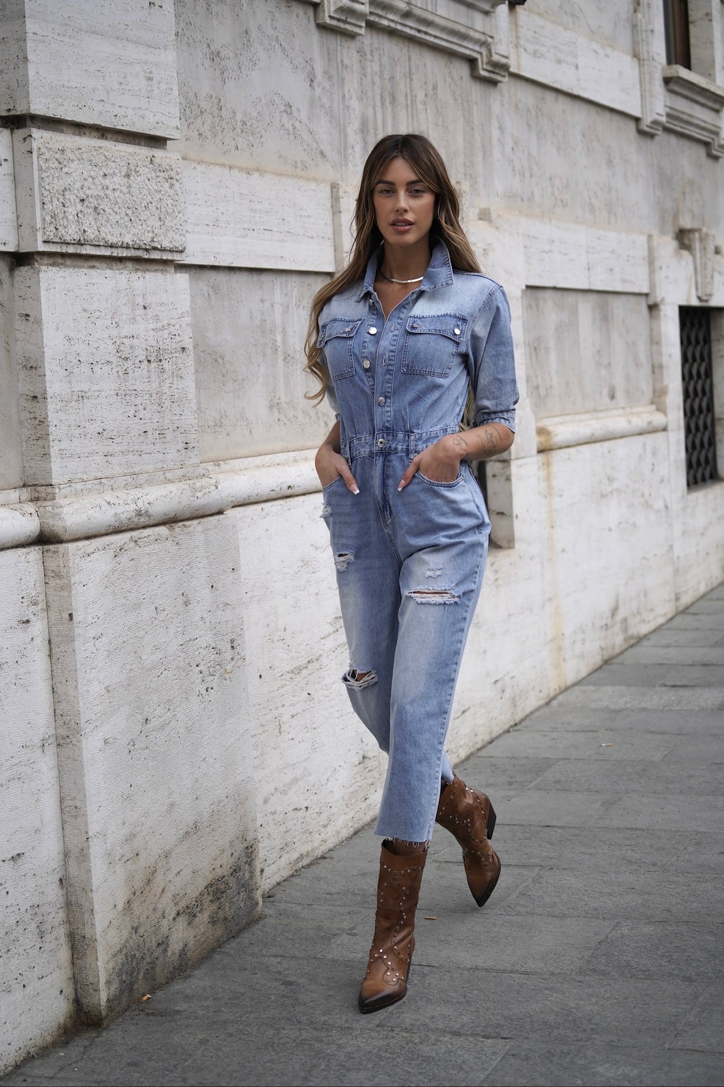 Met Jeans- Tuta in jeans Nicita