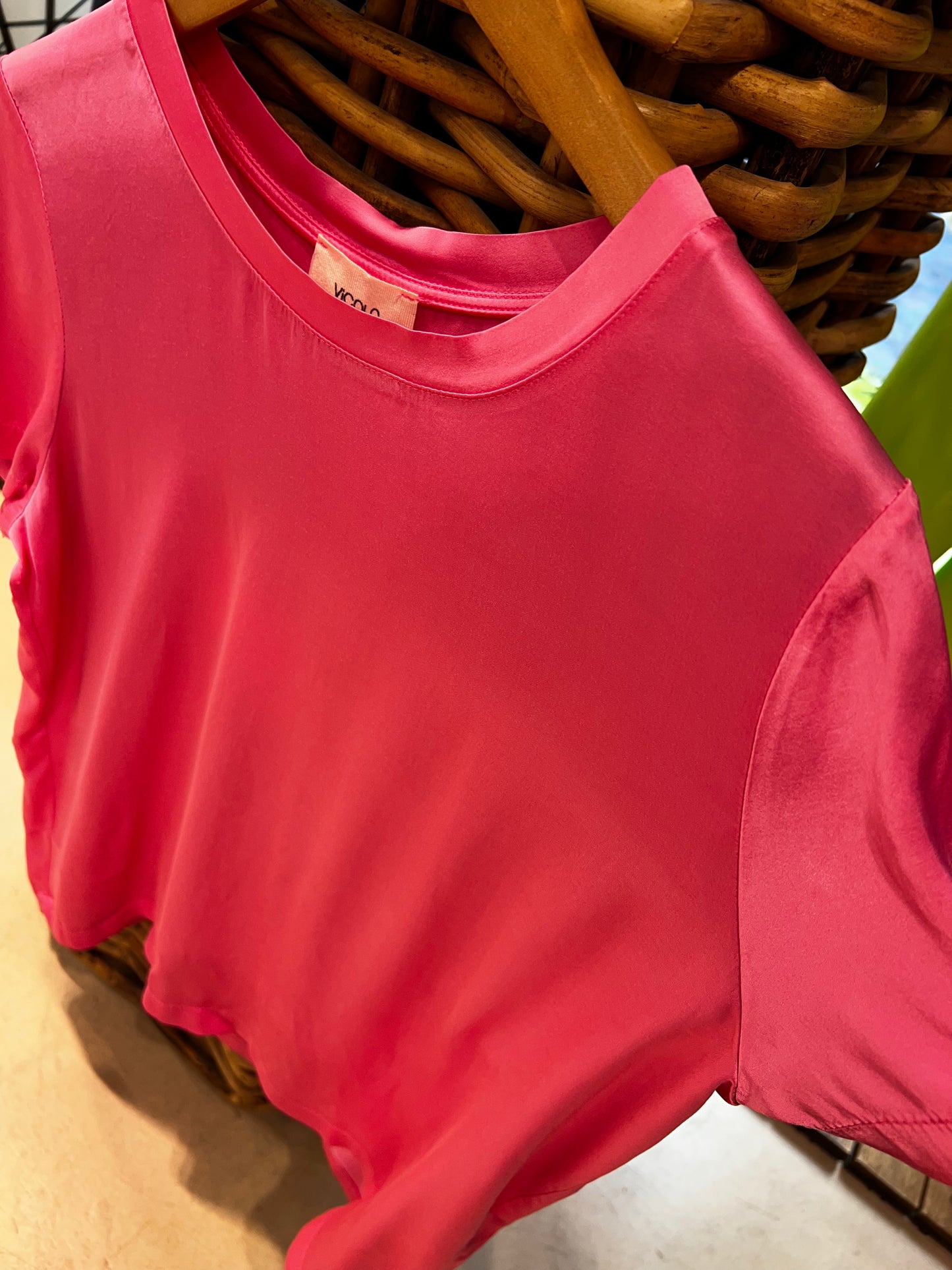 Vicolo - t-shirt in raso