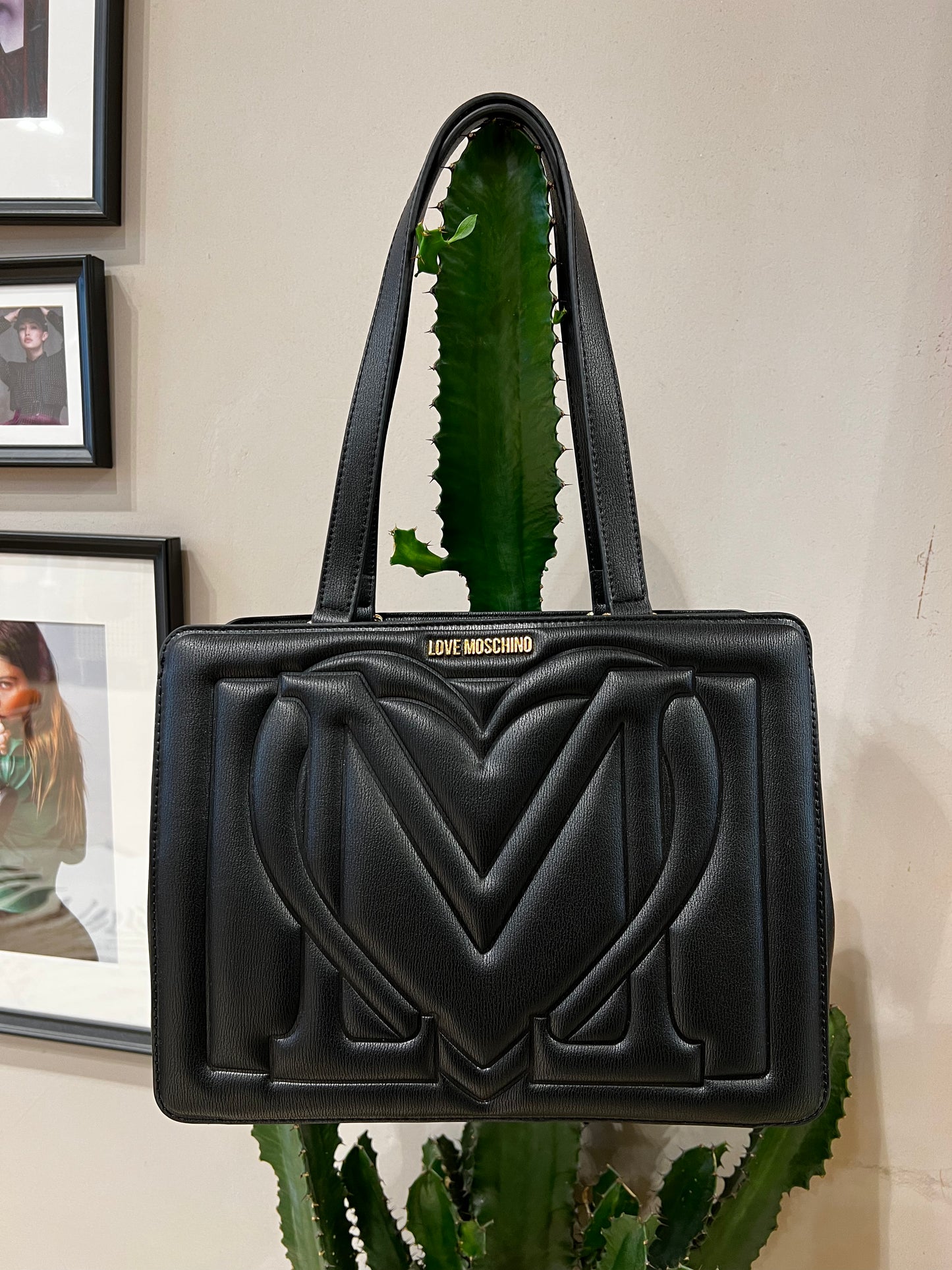 LoveMoschino - borsa PU nero
