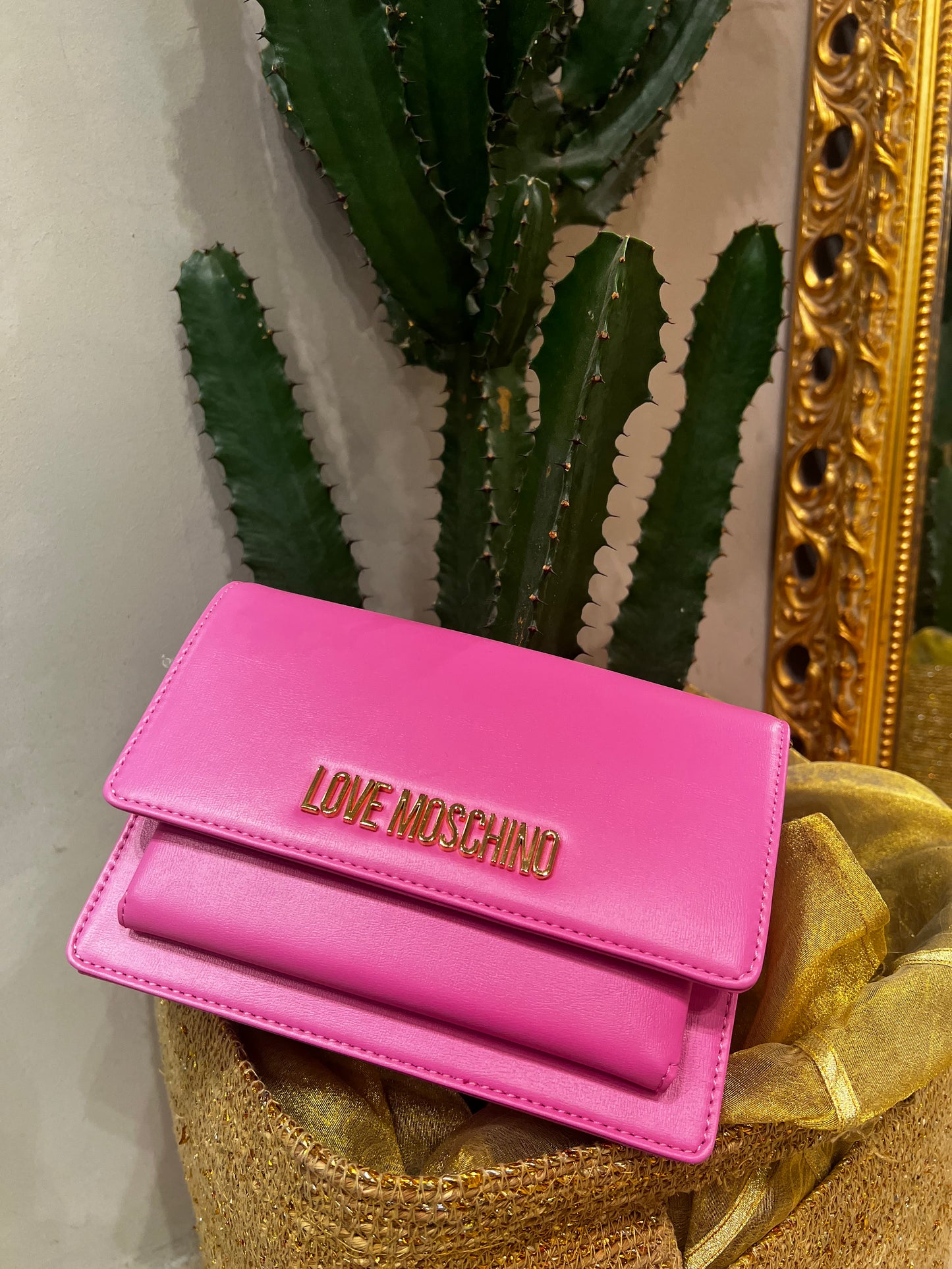 LoveMoschino - borsa PU pink