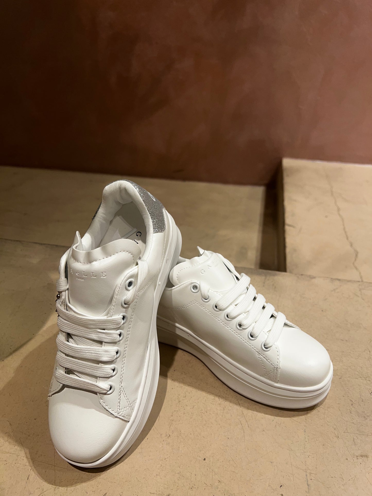 Gaëlle Paris - sneakers Addict ecopelle e microglitter