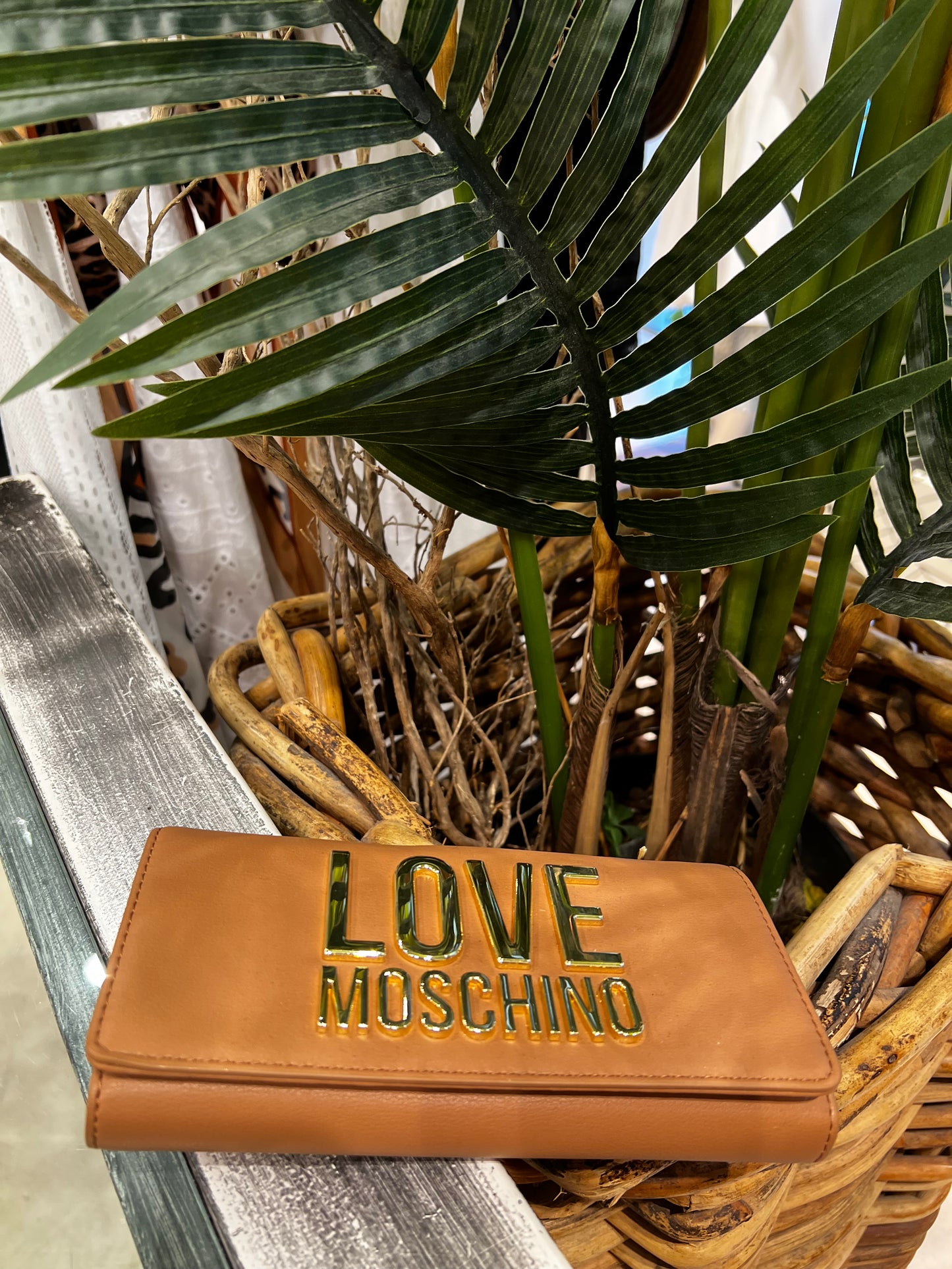 LoveMoschino - bonded PU cammello