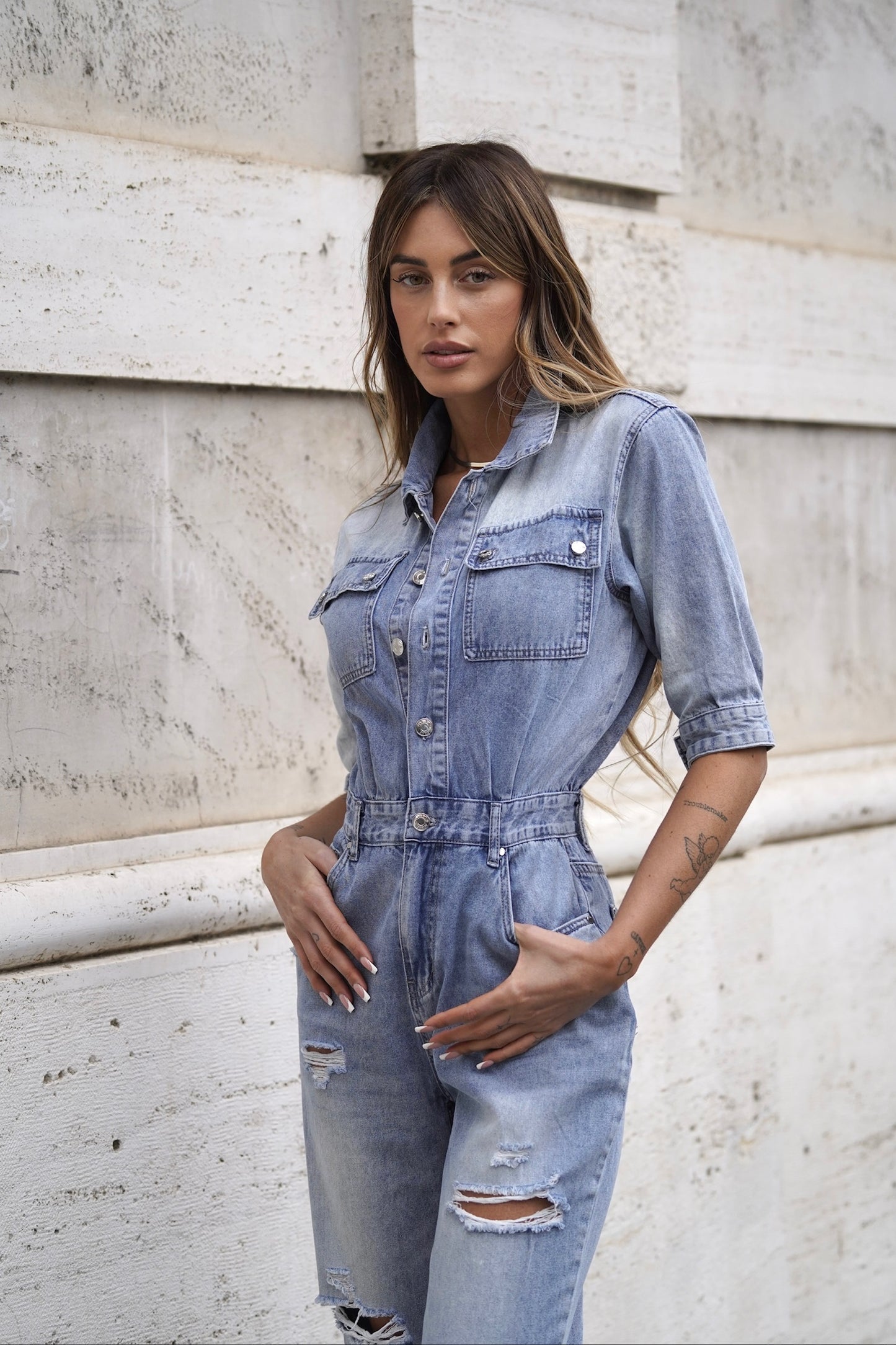 Met Jeans- Tuta in jeans Nicita