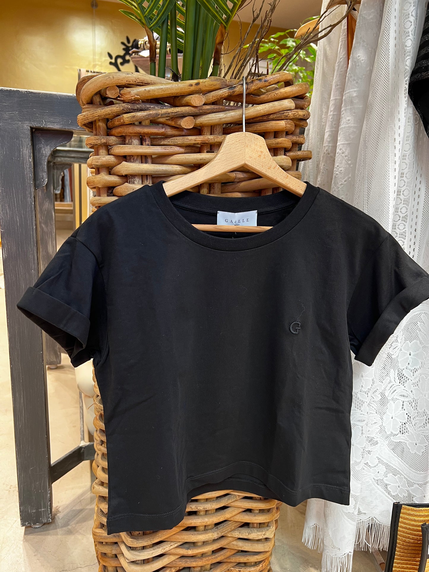 Gaëlle Paris - t-shirt cropped in Jersey