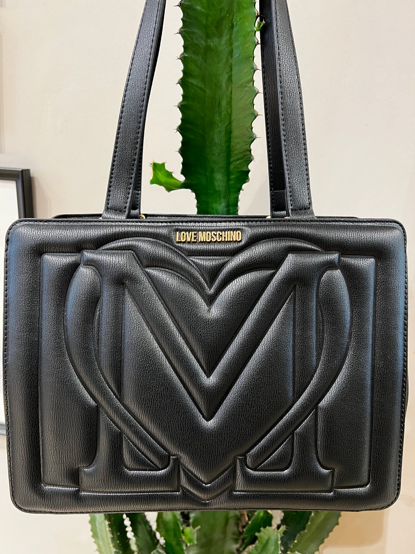 LoveMoschino - borsa PU nero