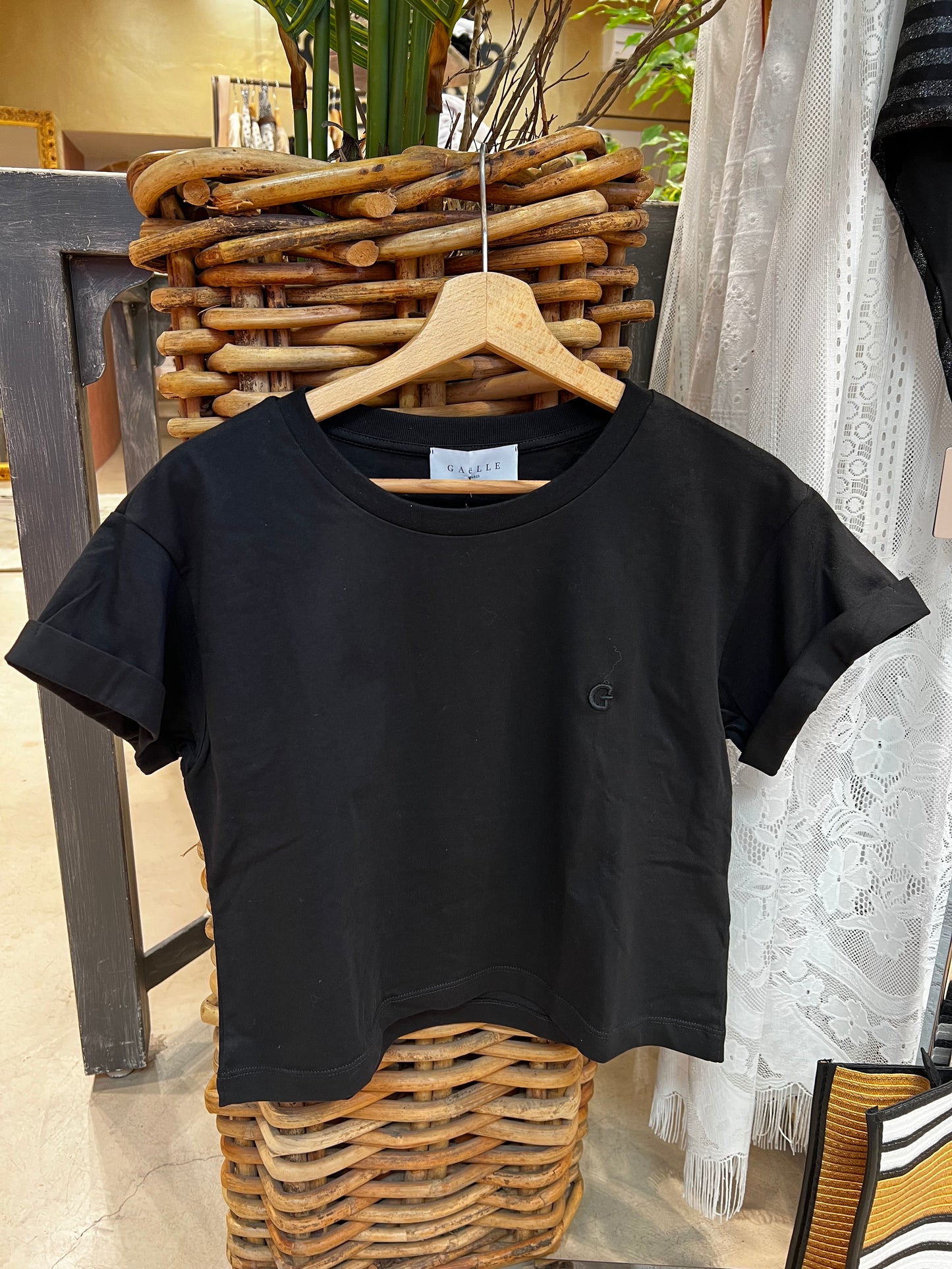 Gaëlle Paris - t-shirt cropped in Jersey