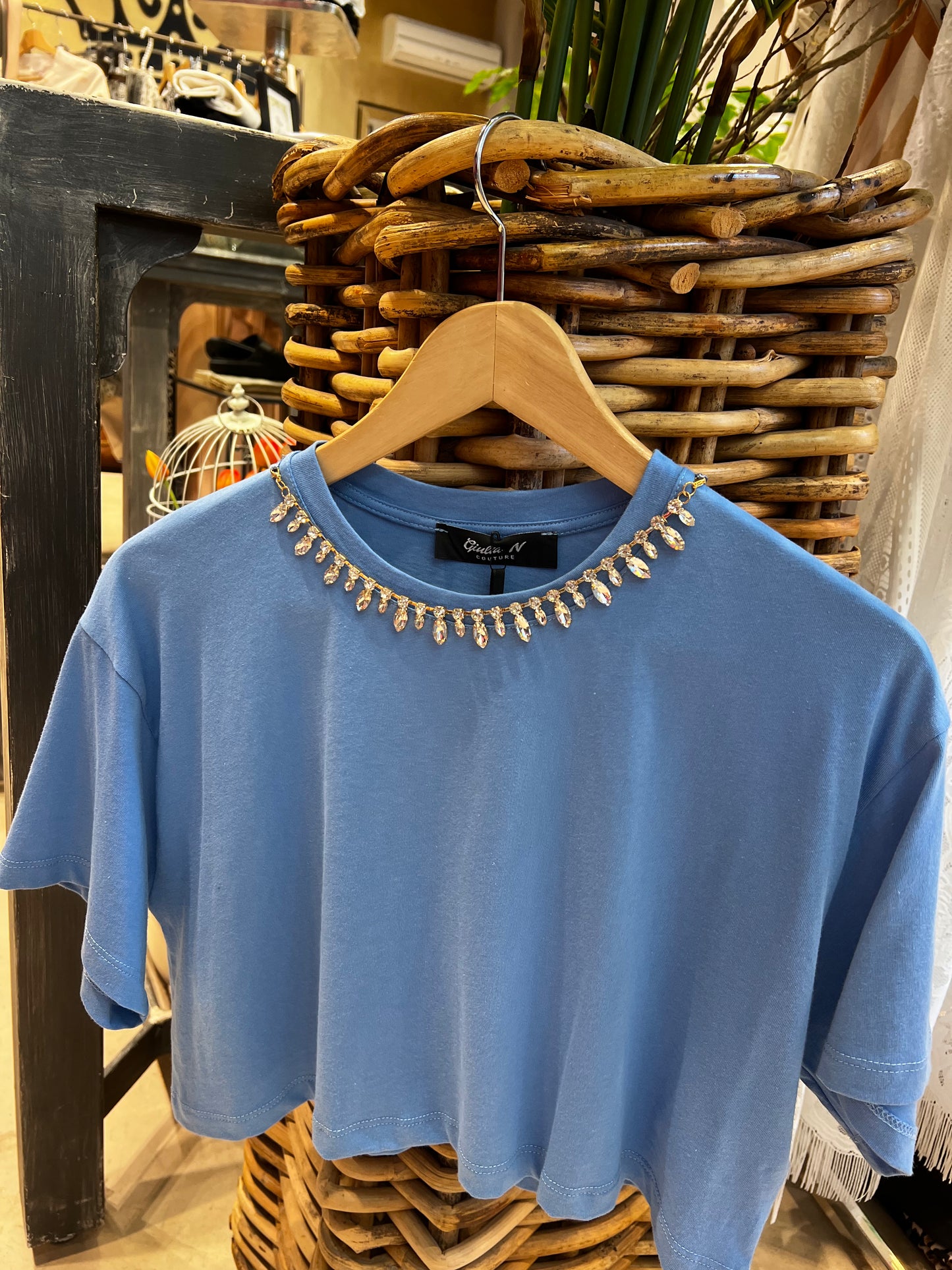 Giulia N couture - crop scollo gioiello