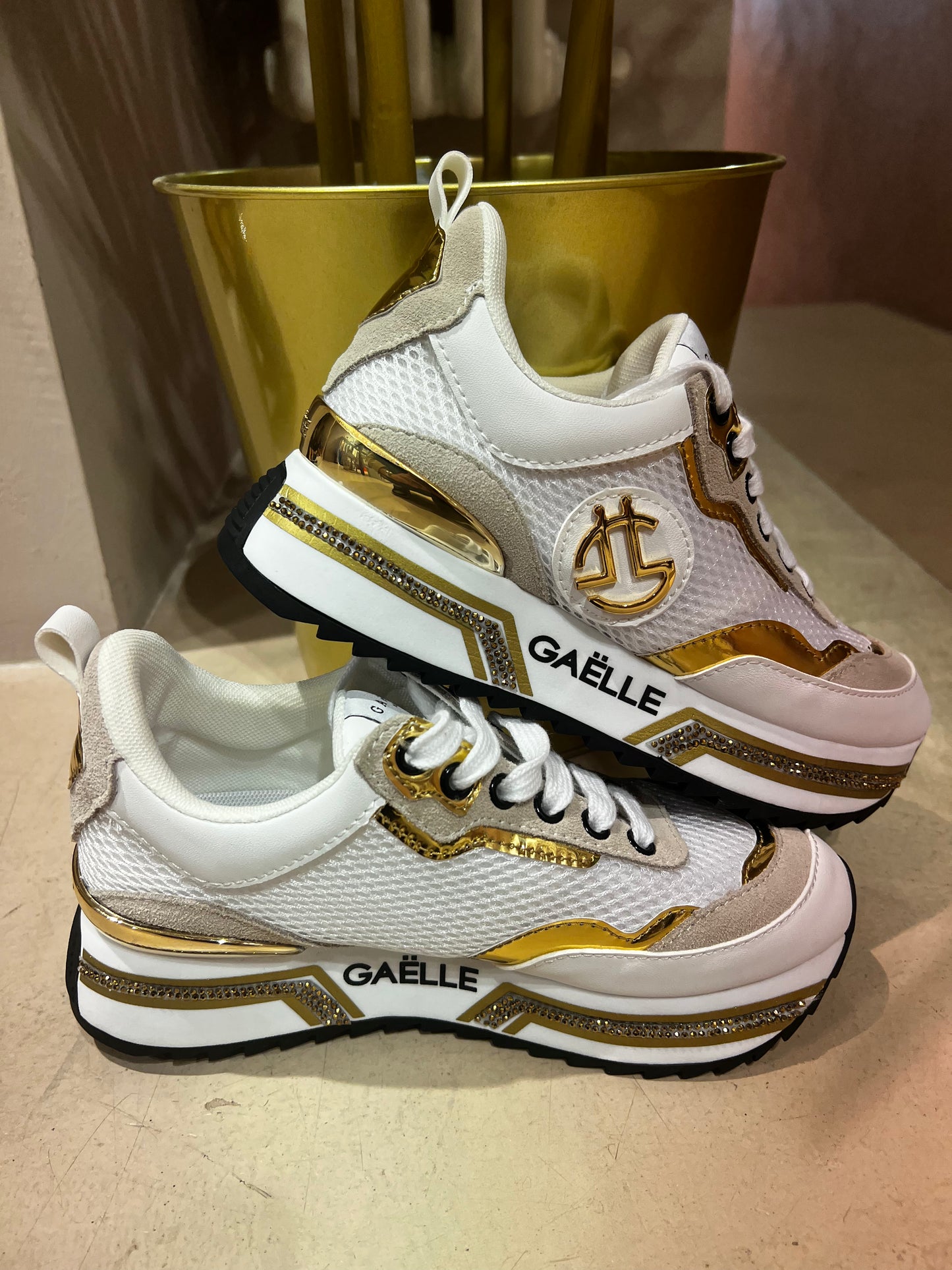 Gaëlle Paris - Sneakers running con applicazioni logo