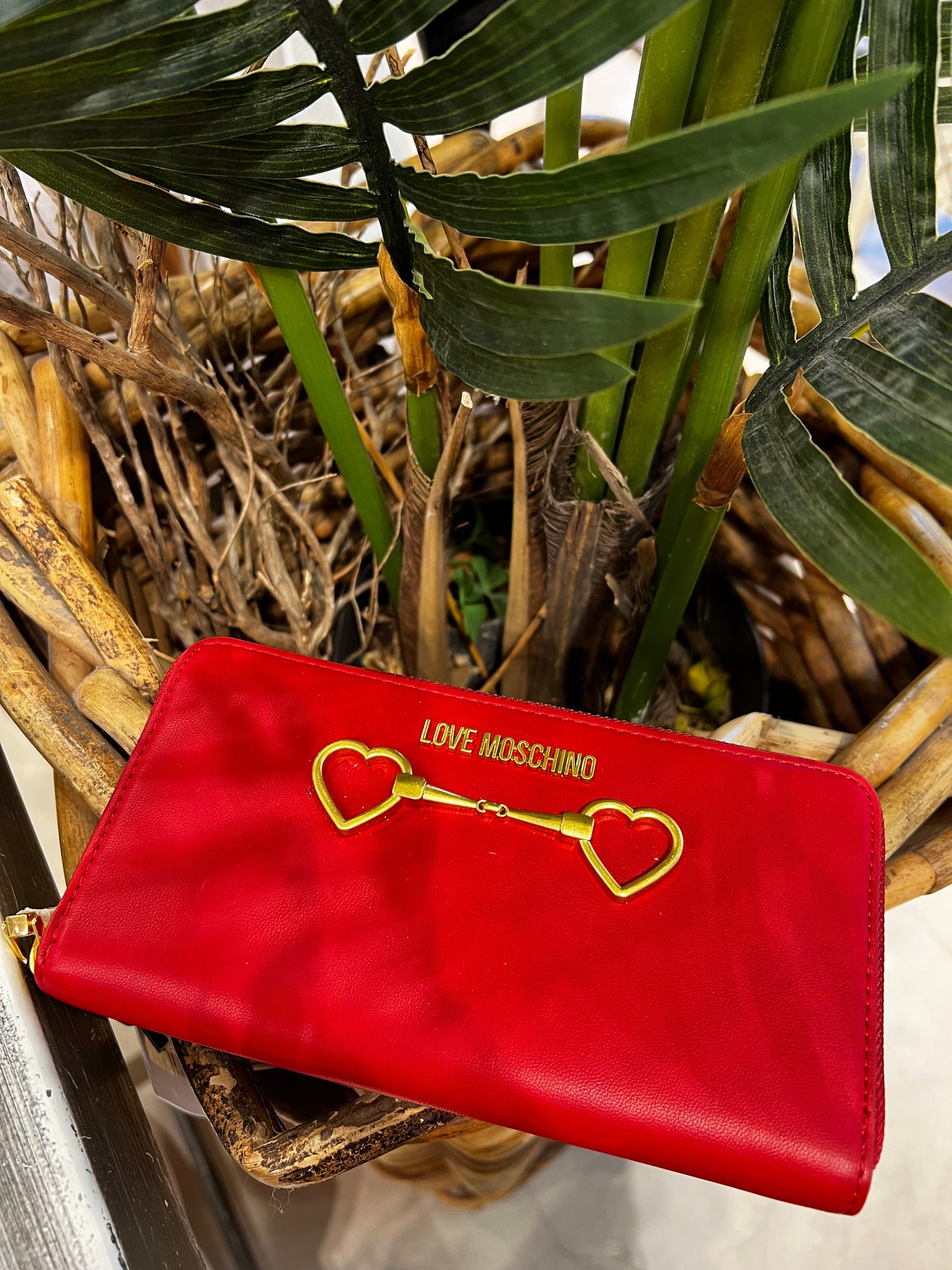 LoveMoschino - portafoglio PU rosso