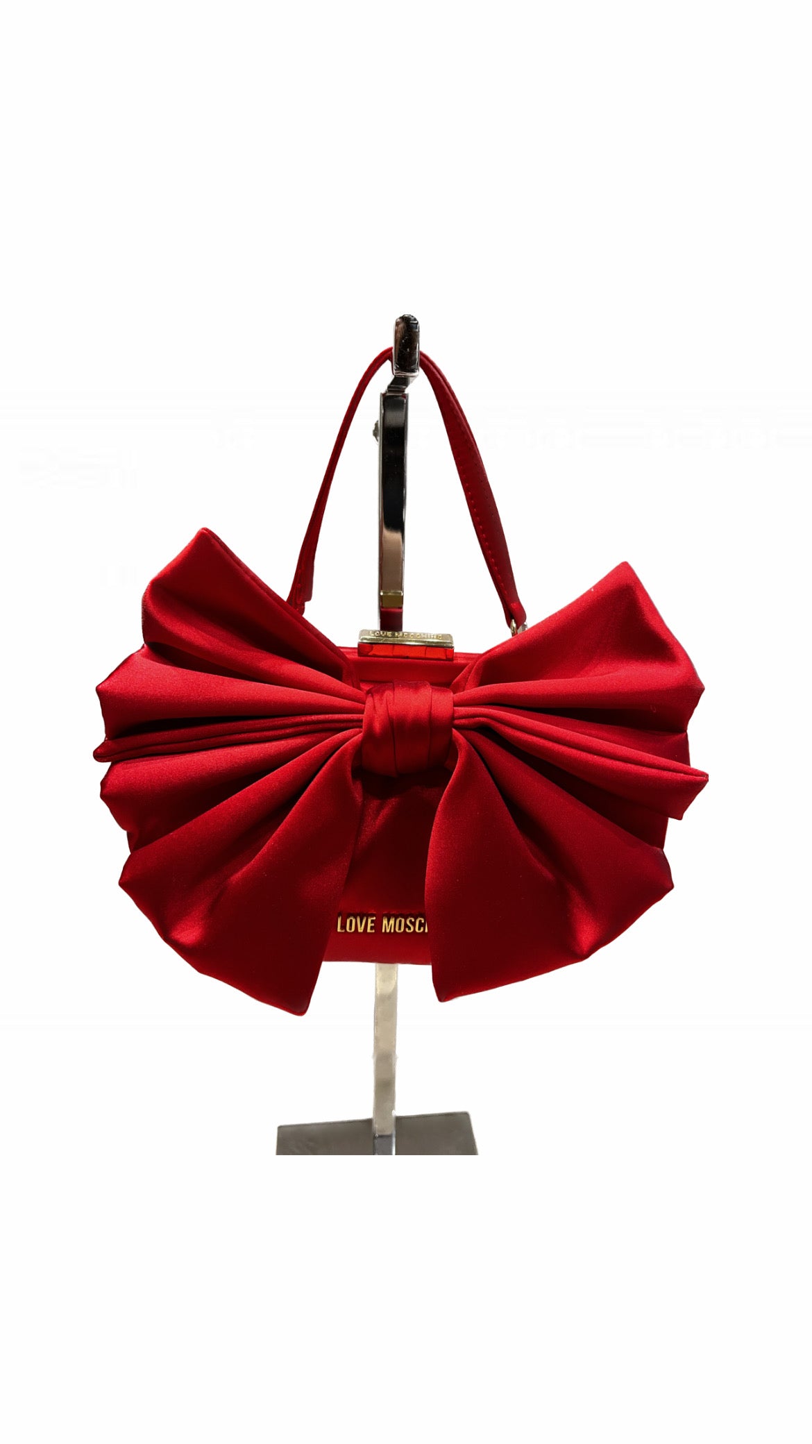 Love Moschino -GALA MINI SHOULDER BAG in Satin