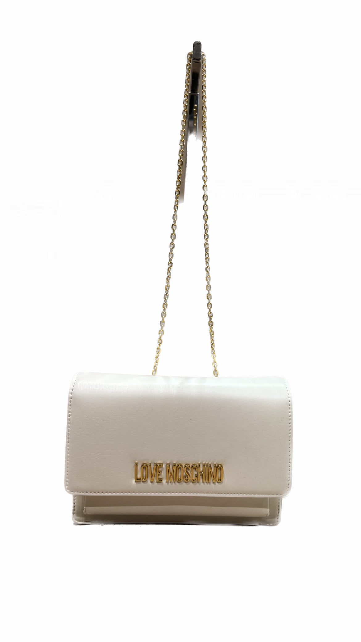 LoveMoschino- Borsa PU similpelle offwhite