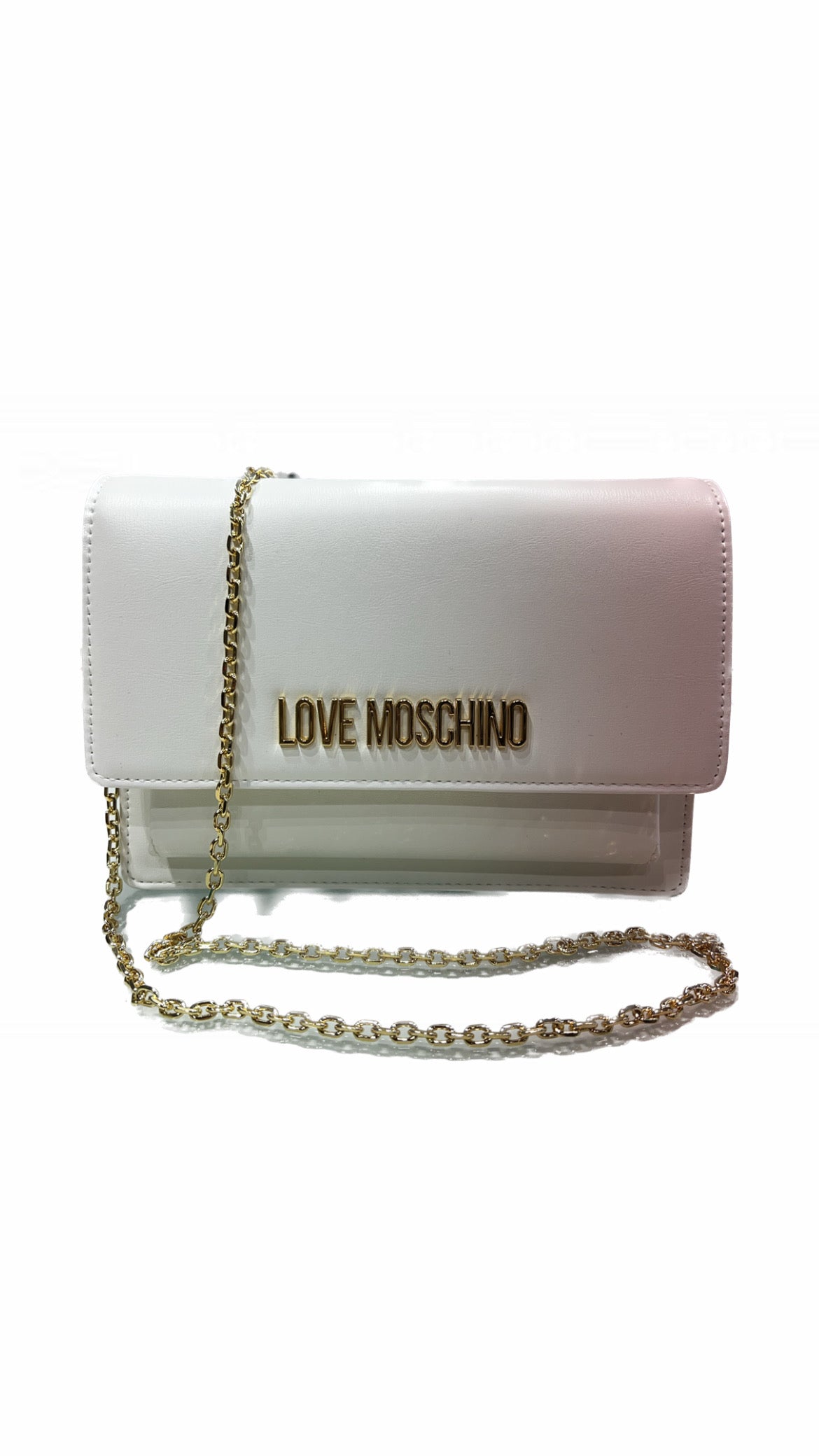 LoveMoschino- Borsa PU similpelle offwhite