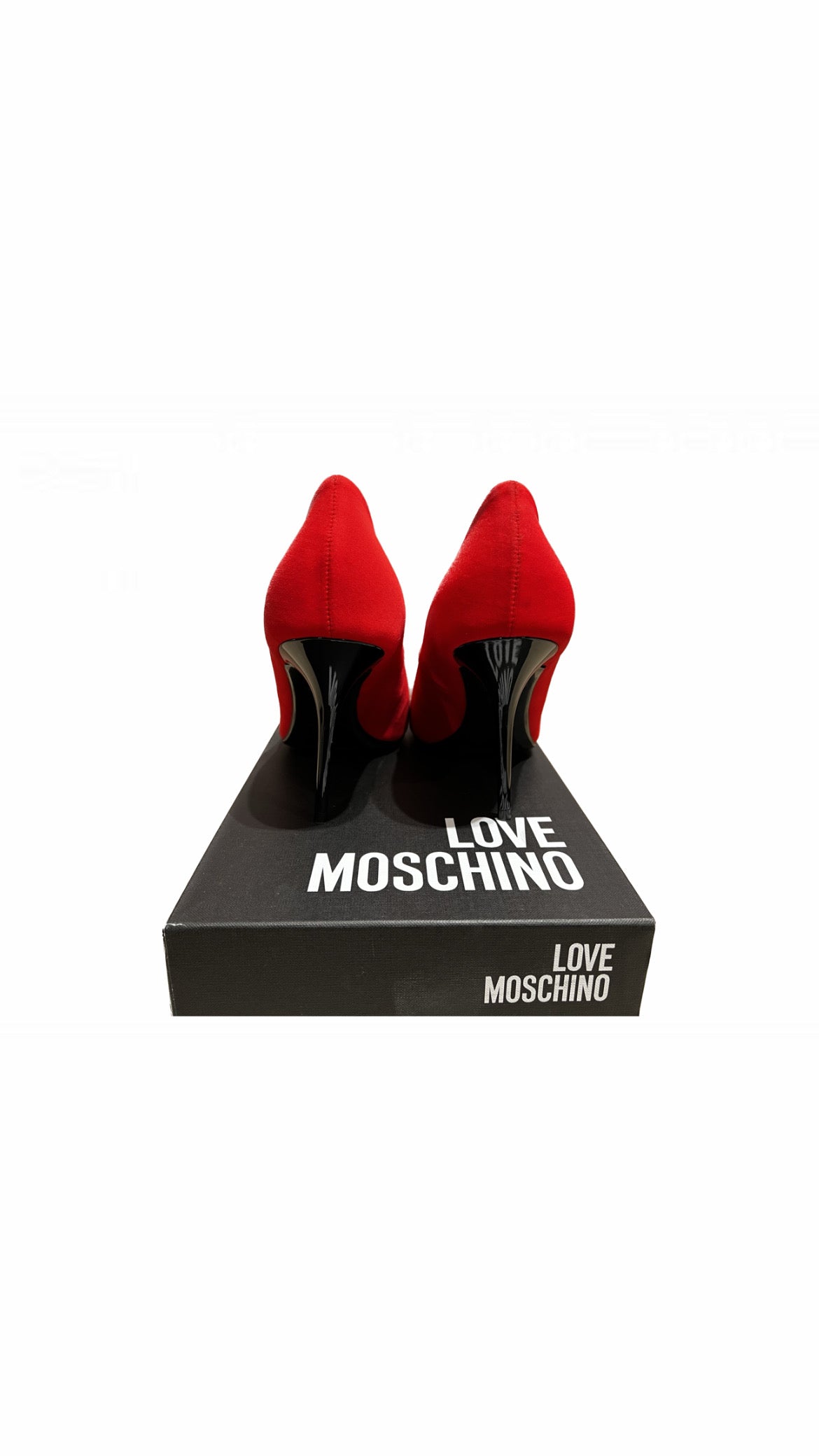 LoveMoschino - Scarpa Spillo95 lycra rosso