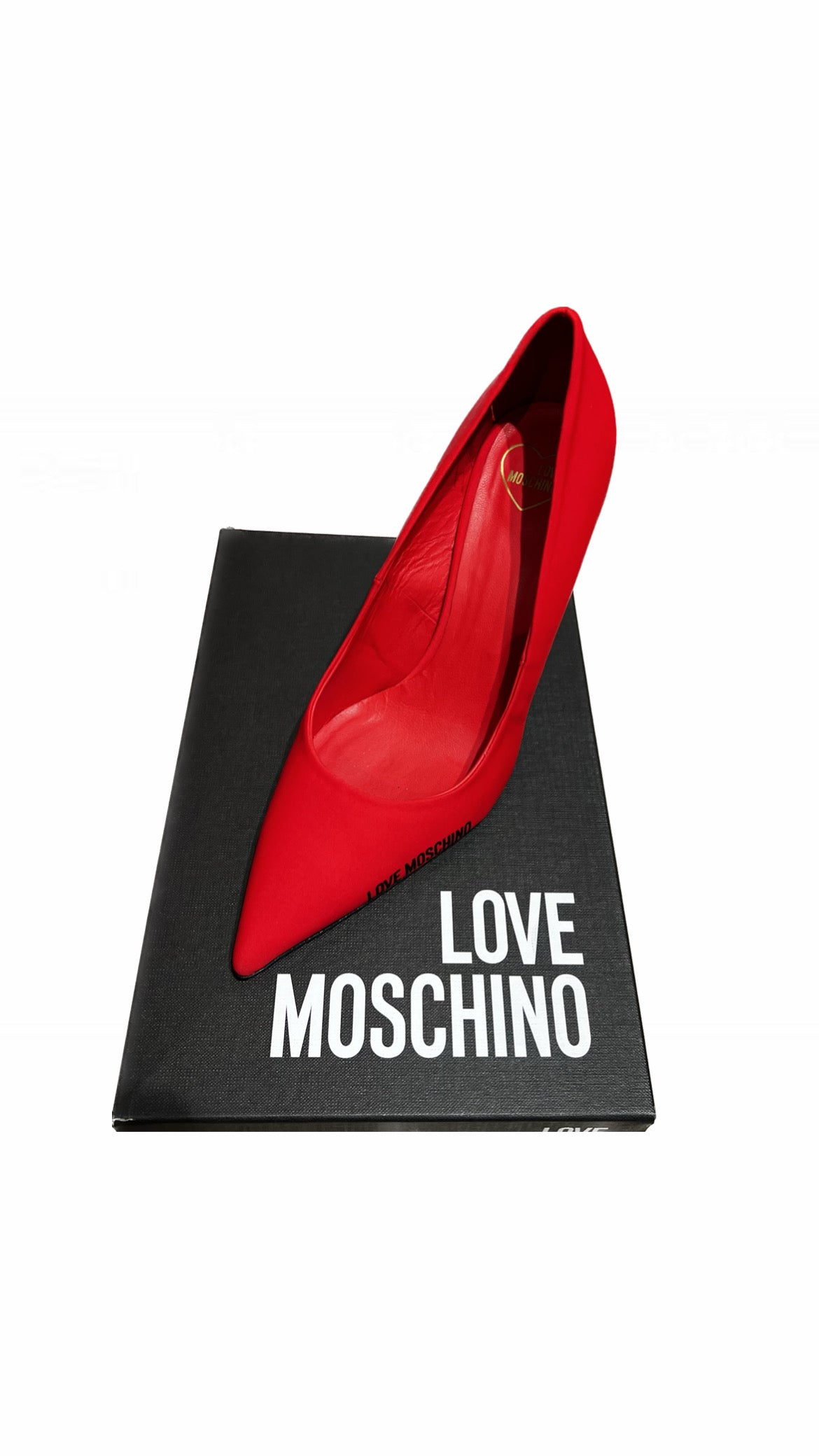 LoveMoschino - Scarpa Spillo95 lycra rosso