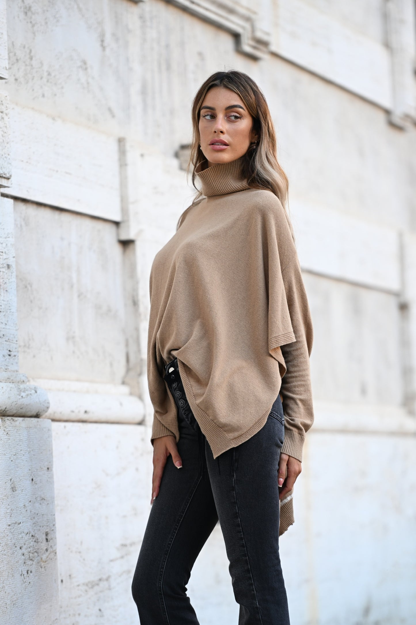 Akep - maxi maglia misto cashmere