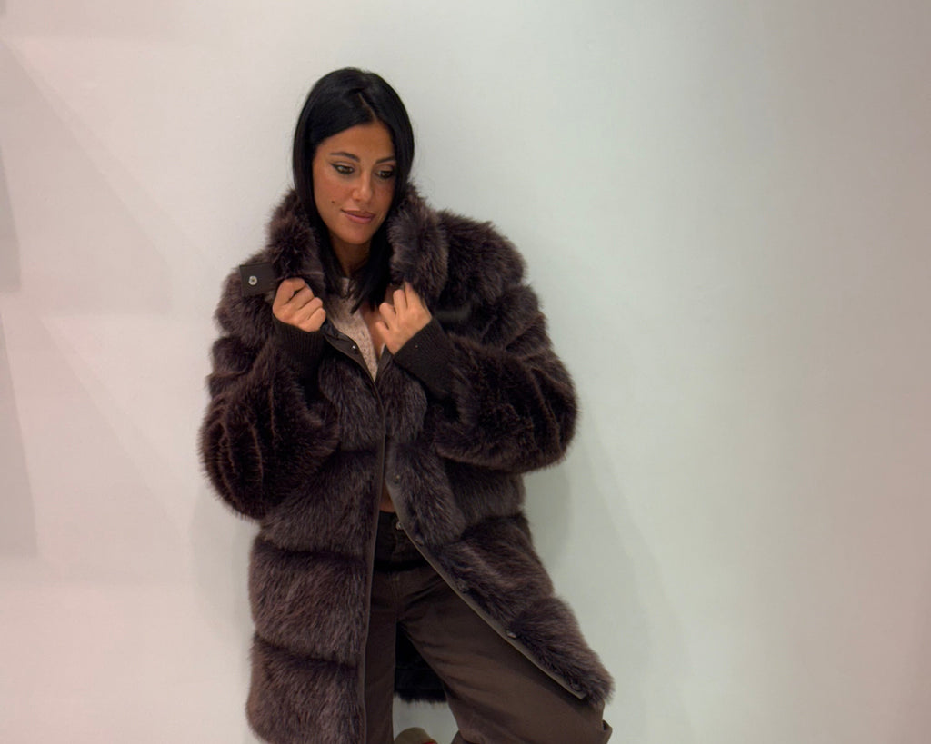 Giubbotto fluffy midi Patrizia Pepe