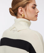 Dolcevita 100% lana con bottoni gioiello Liujo