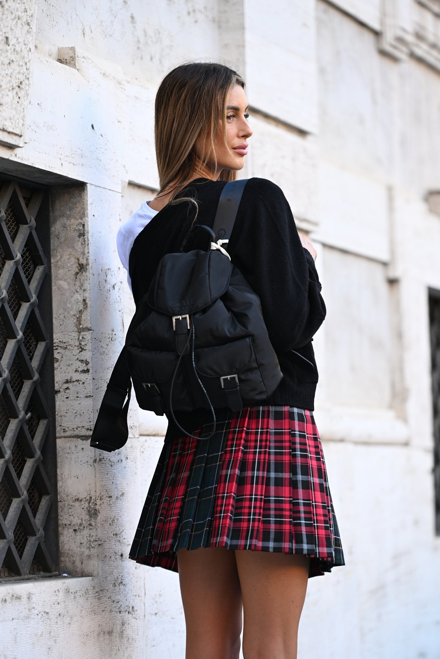 Gaëlle Paris - backpack in nylon con tracolla
