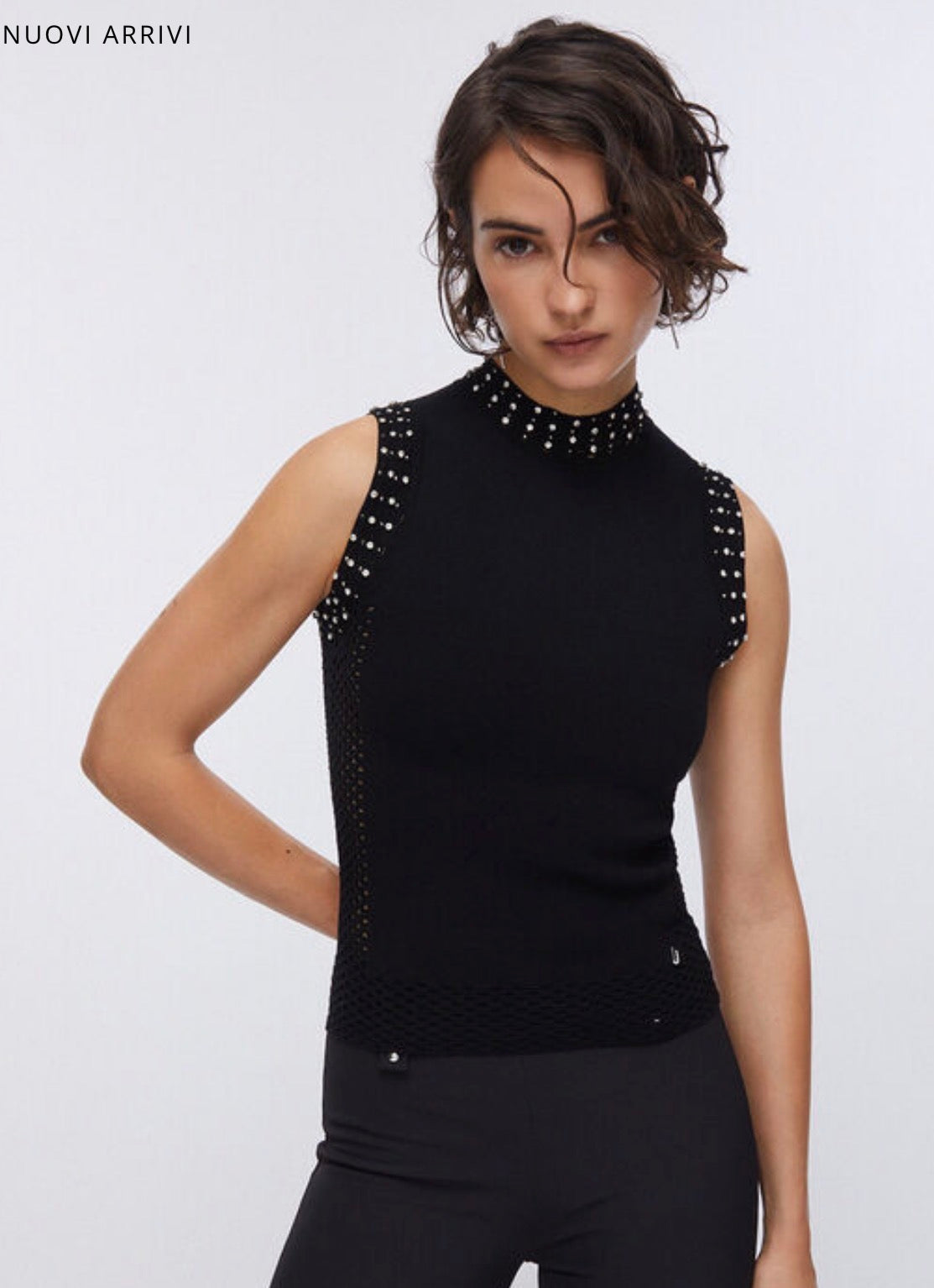 Gilet con ricami gioiello Liujo