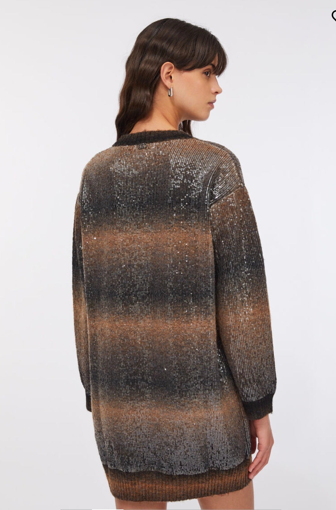 Abito in maglia con paillettesLiujo