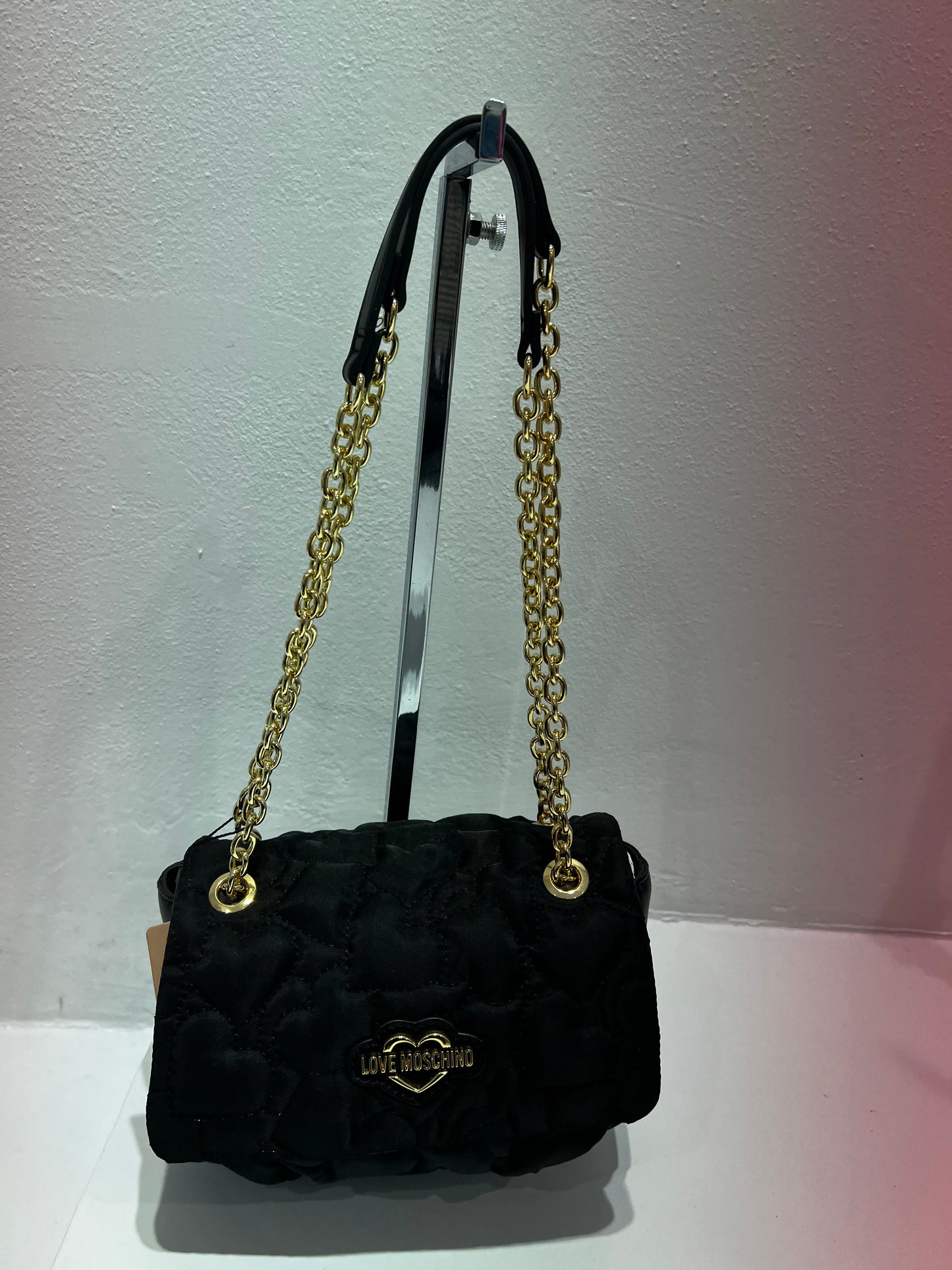 LoveMoschino- borsa nylon nero