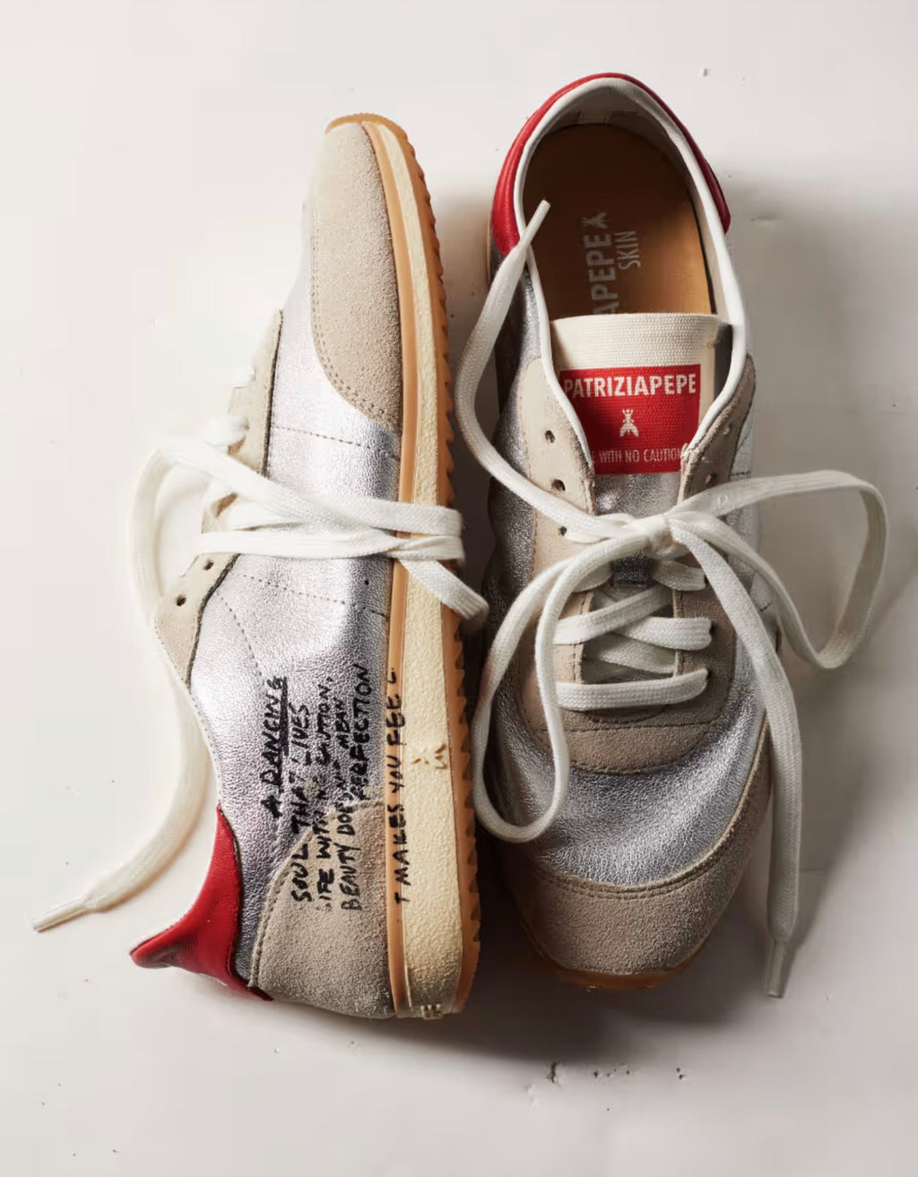 Running SKIN Sneakers laminate con Lettering