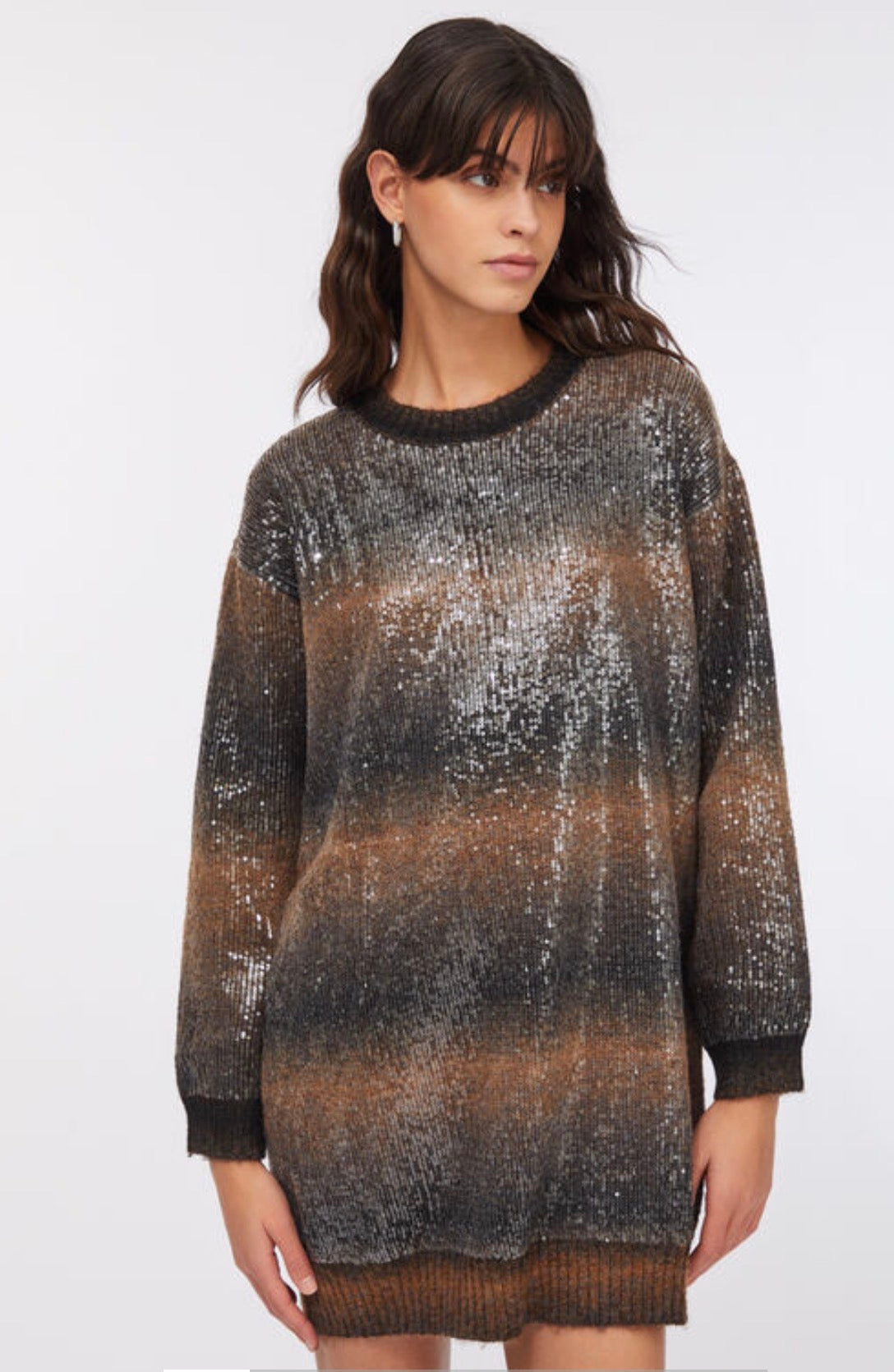 Abito in maglia con paillettesLiujo