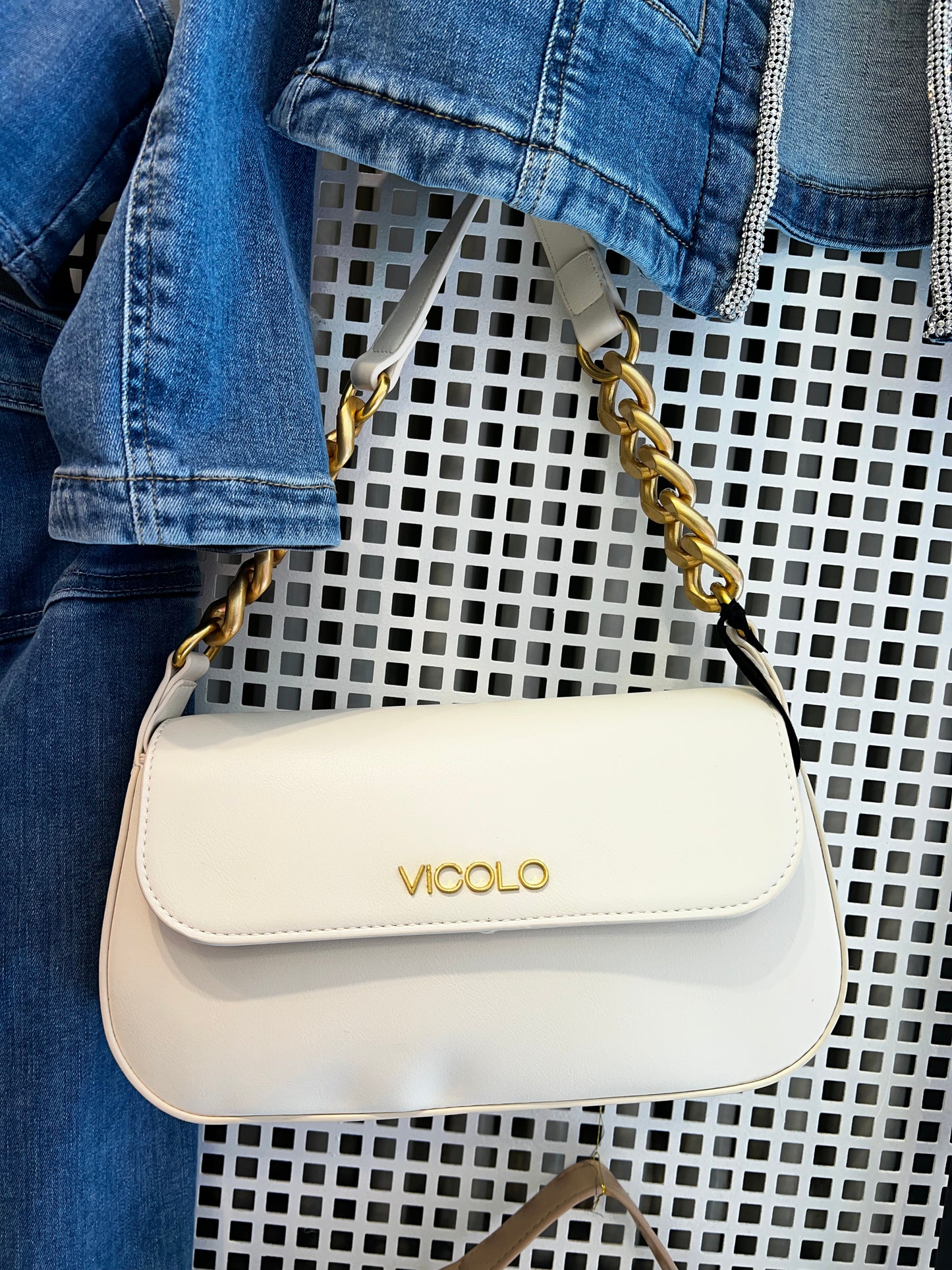 Vicolo - borsa piccadilly white