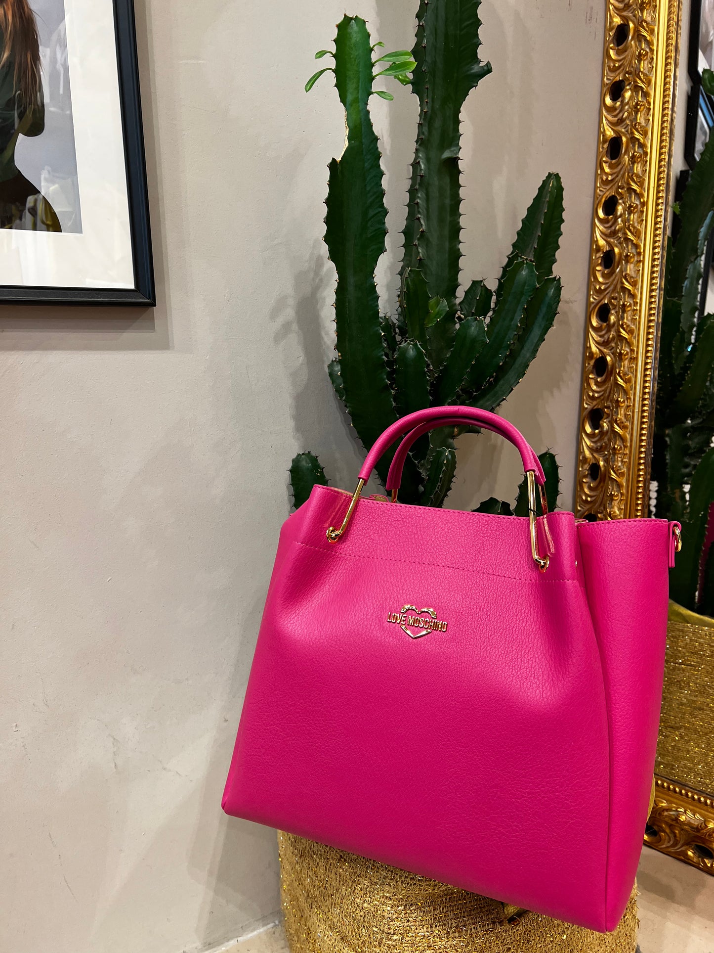 LoveMoschino - borsa PU fuxia