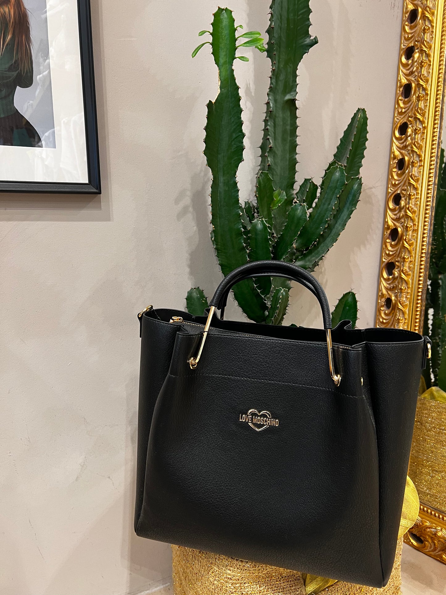 LoveMoschino - borsa PU nero