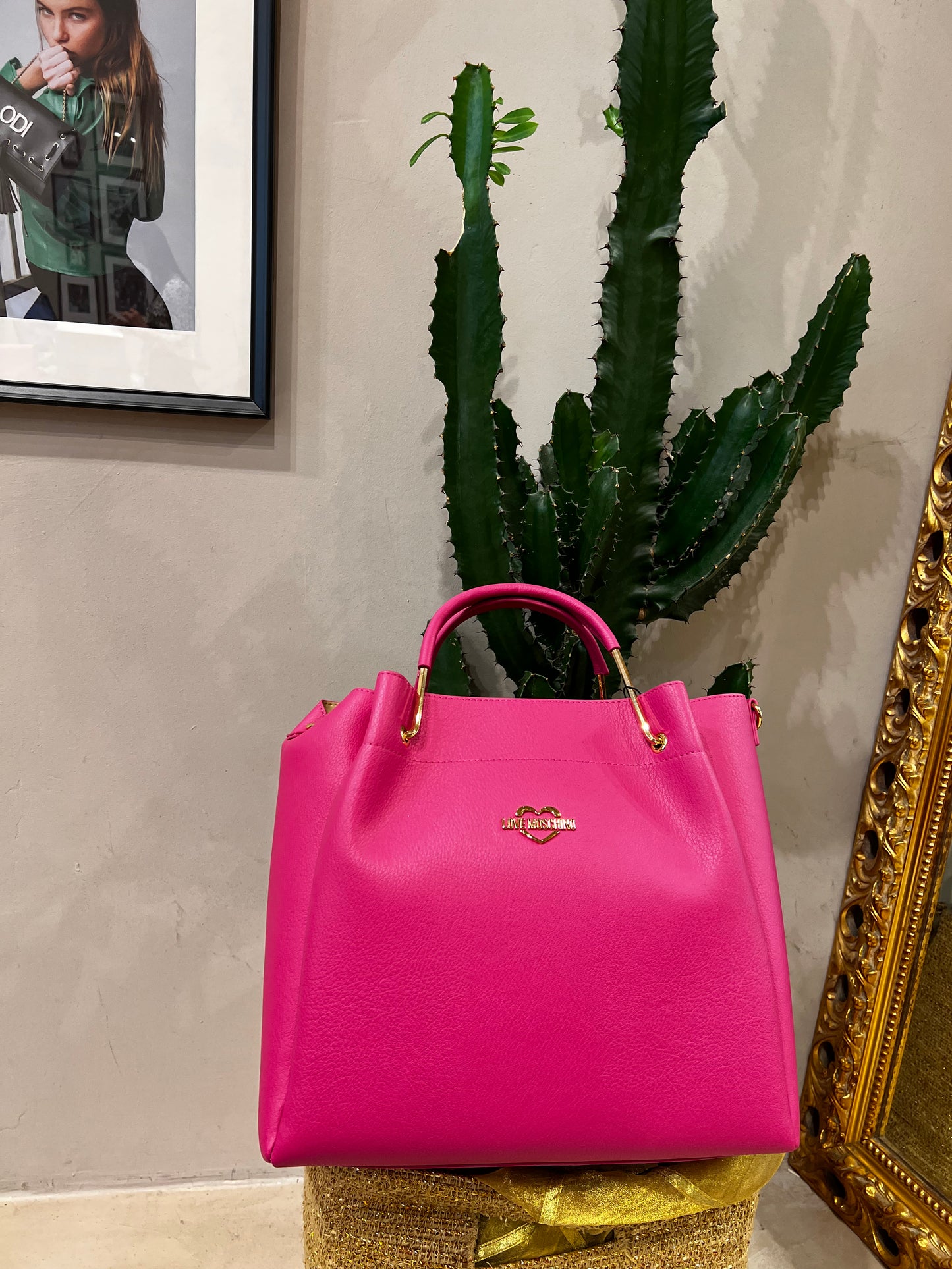 LoveMoschino - borsa PU fuxia